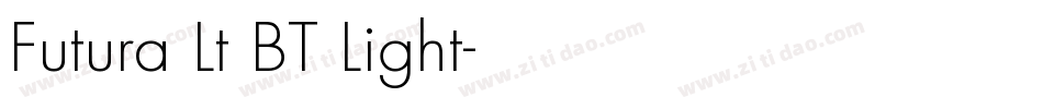 Futura Lt BT Light字体转换
